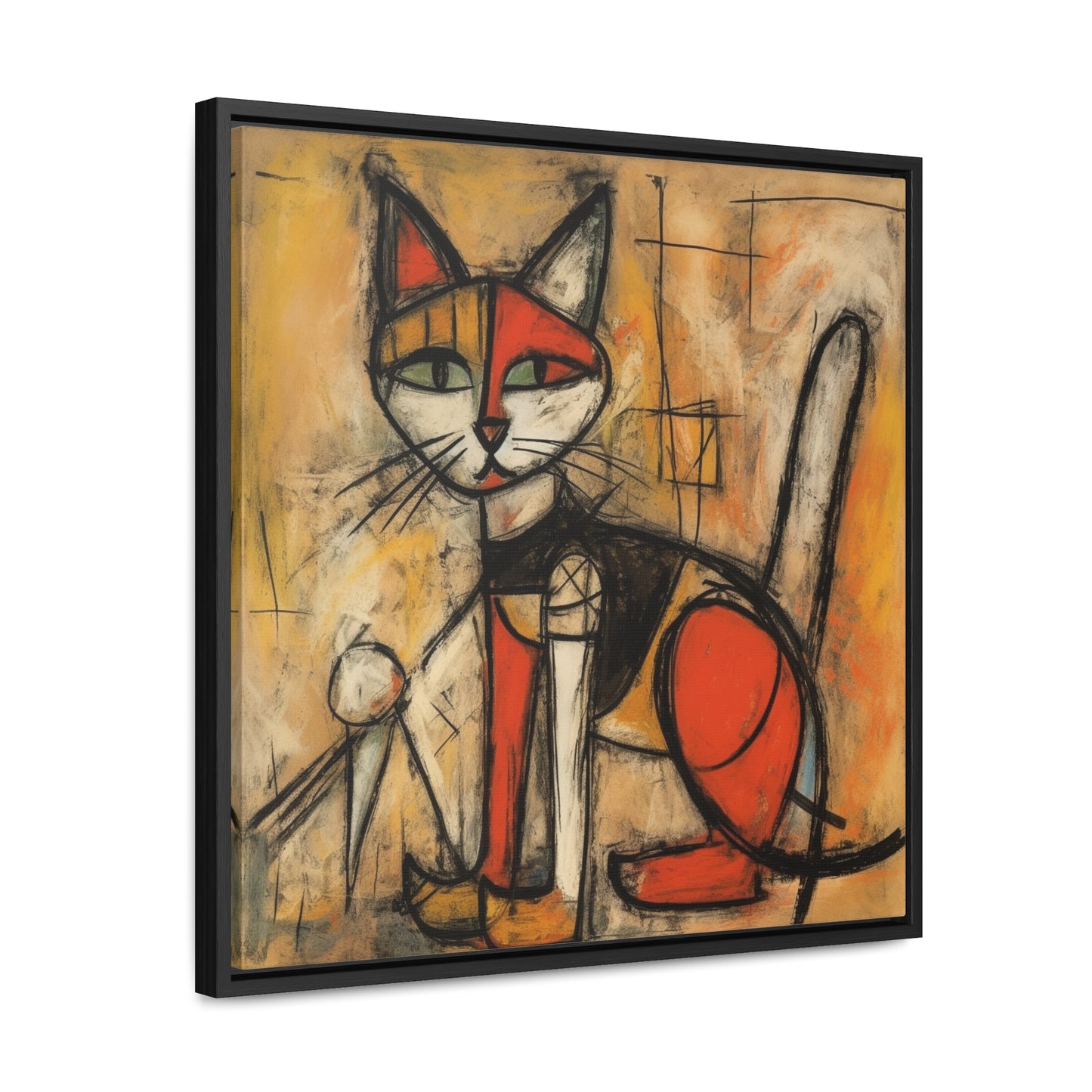 Cat 53, Gallery Canvas Wraps, Square Frame