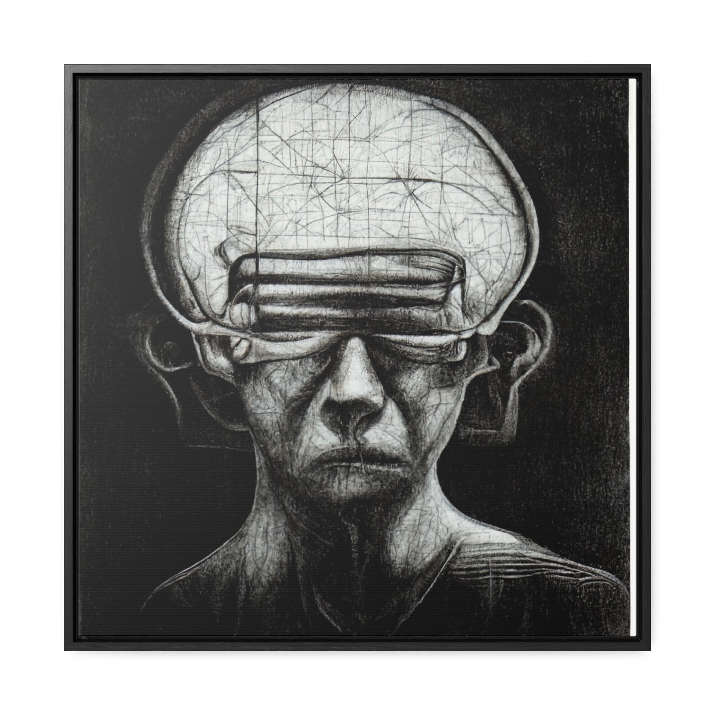 Brain 13, Valentinii, Gallery Canvas Wraps, Square Frame