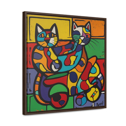 Cat 147, Gallery Canvas Wraps, Square Frame