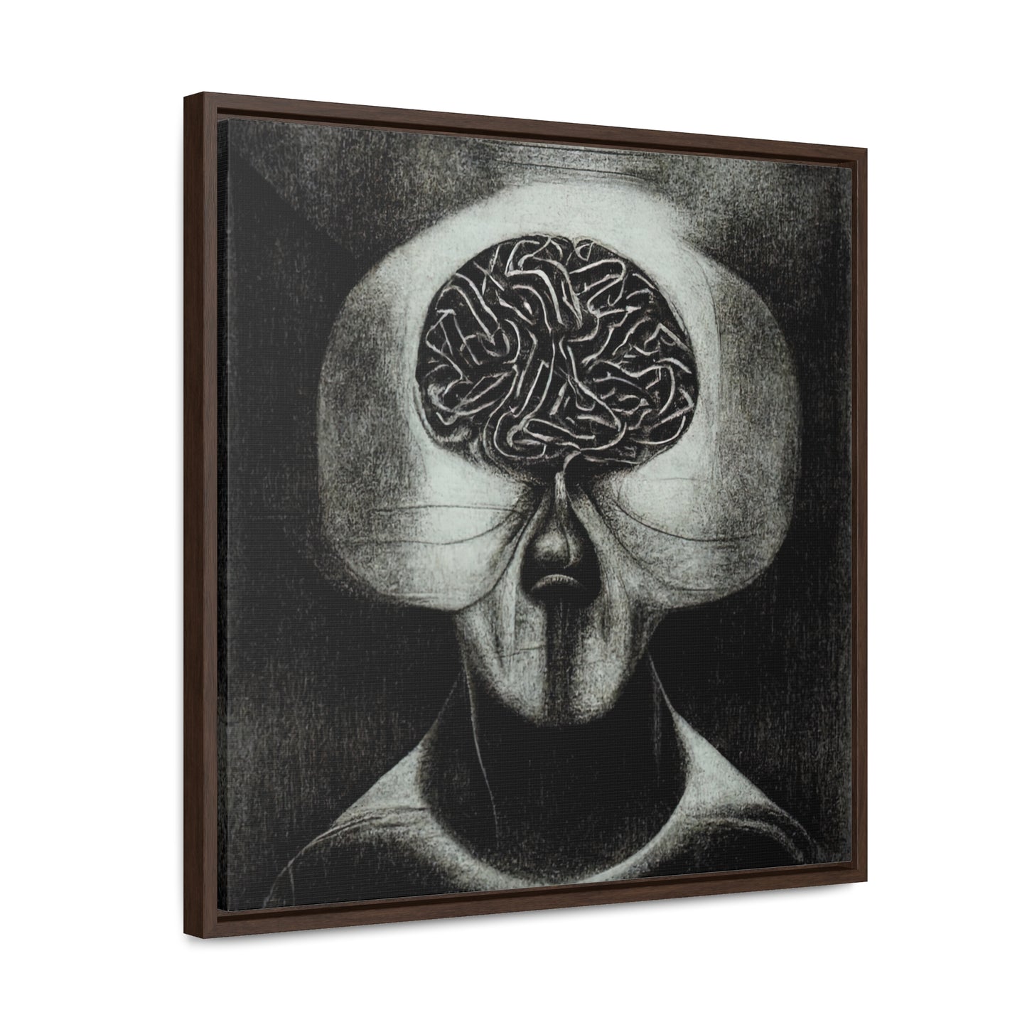 Brain 38, Valentinii, Gallery Canvas Wraps, Square Frame