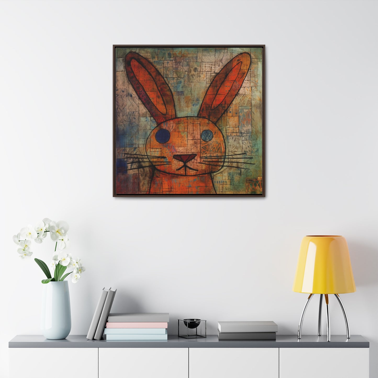 Rabbit 14, Gallery Canvas Wraps, Square Frame