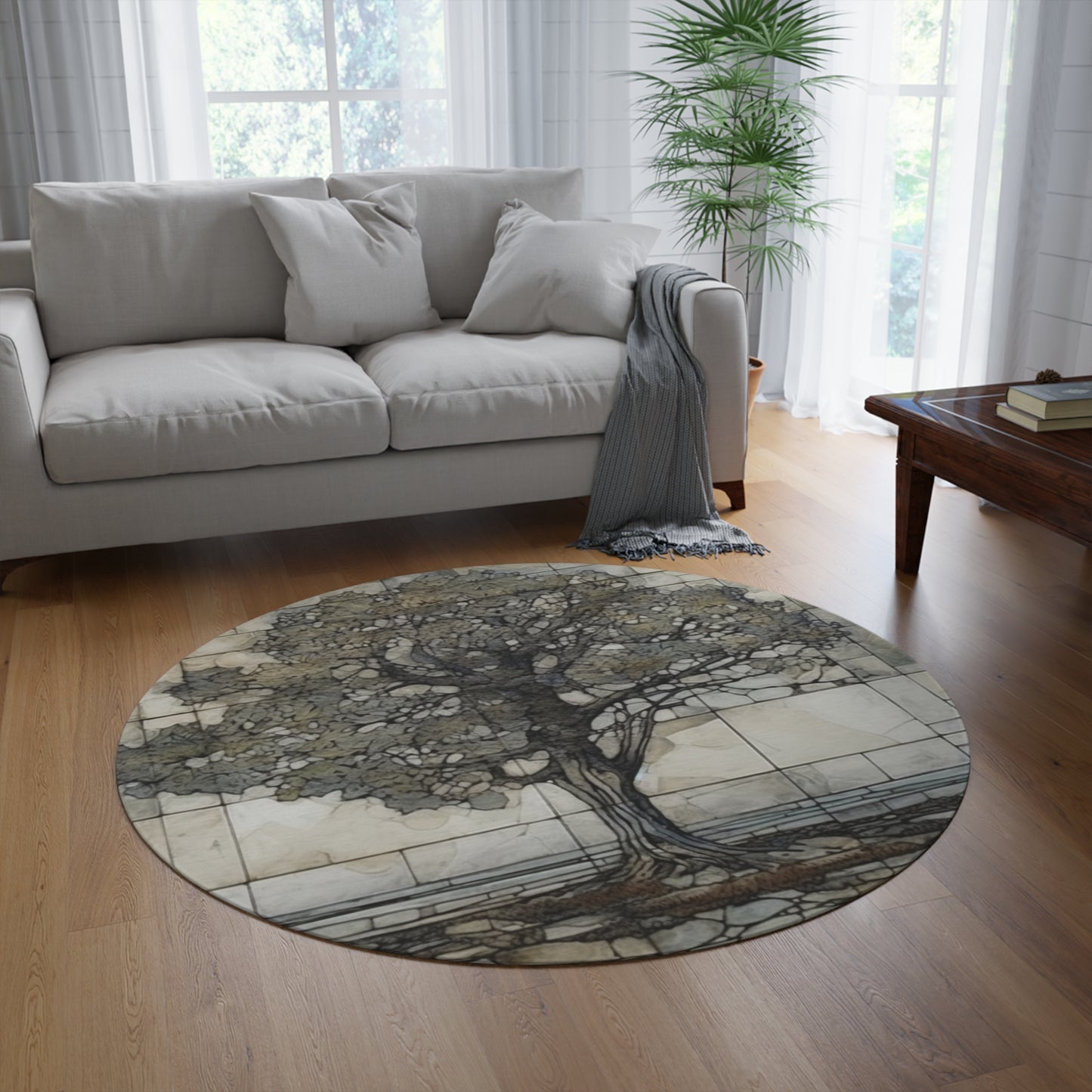 Tree 4,  Round Rug