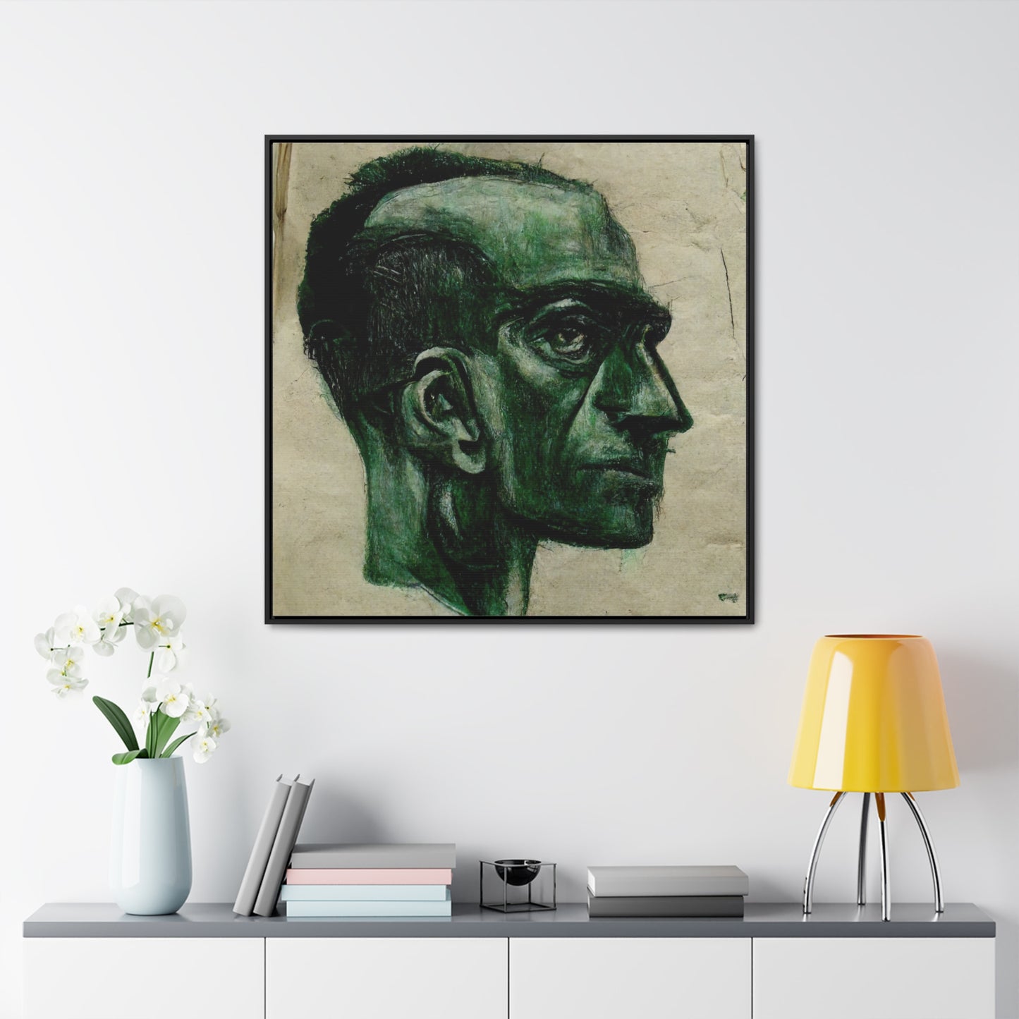 Heads 13, Valentinii, Gallery Canvas Wraps, Square Frame