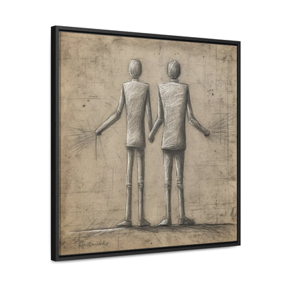 The Courage of Vulnerability 9, Valentinii, Gallery Canvas Wraps, Square Frame