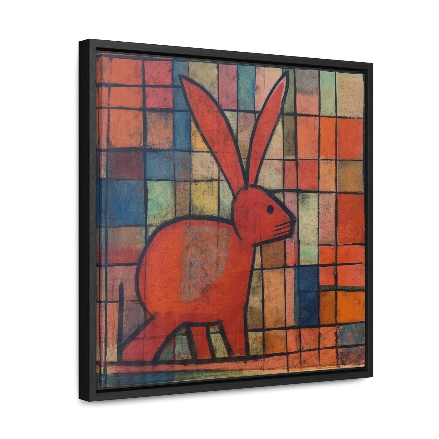 Rabbit 30, Gallery Canvas Wraps, Square Frame