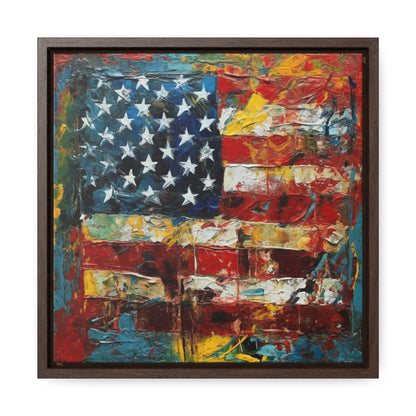 USA 14, Gallery Canvas Wraps, Square Frame