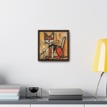 Cat 53, Gallery Canvas Wraps, Square Frame