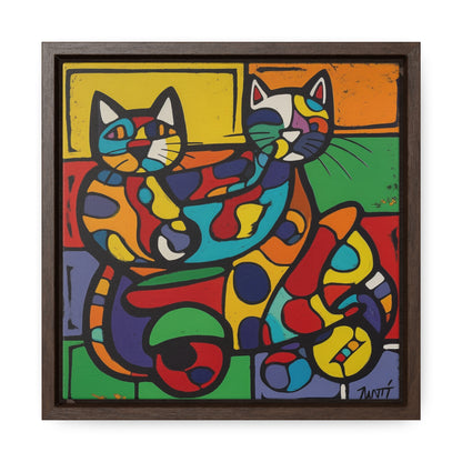 Cat 147, Gallery Canvas Wraps, Square Frame