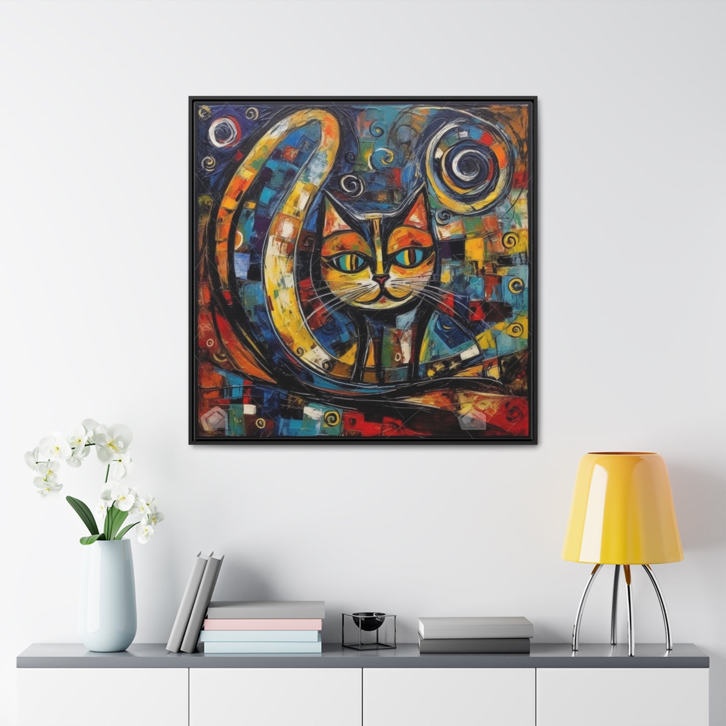 Cat 120, Gallery Canvas Wraps, Square Frame