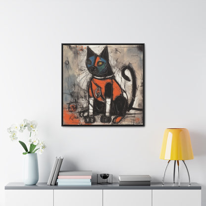 Cat 34, Gallery Canvas Wraps, Square Frame