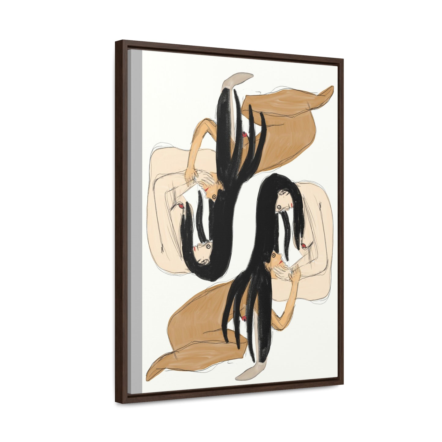 Mirrors, Original Eduard Pavel, Gallery Canvas Wraps, Vertical Frame