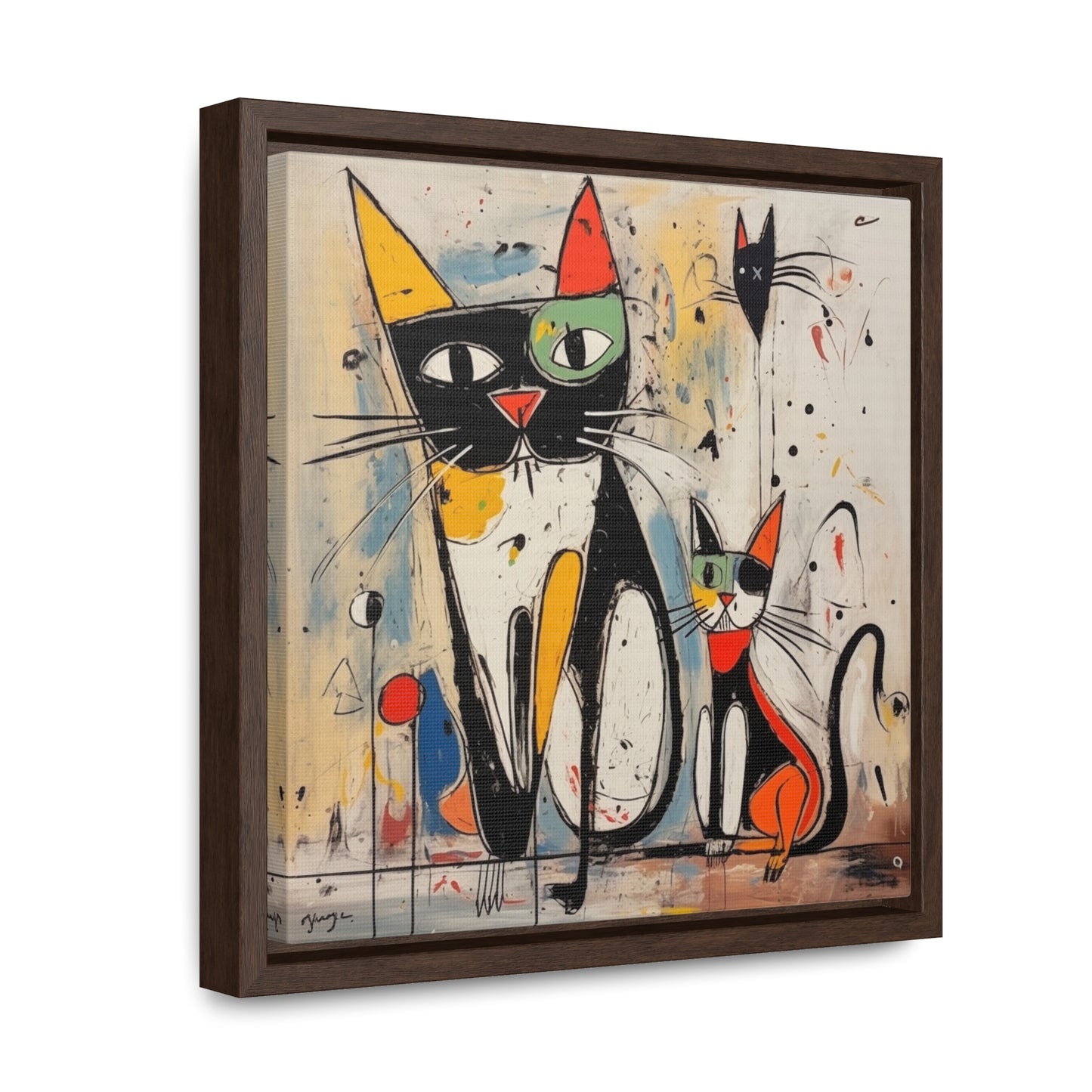 Cat 41, Gallery Canvas Wraps, Square Frame