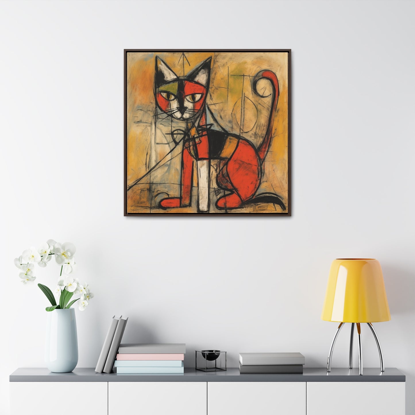 Cat 52, Gallery Canvas Wraps, Square Frame