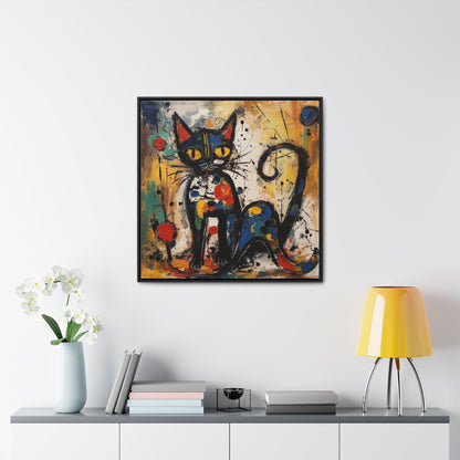 Cat 105, Gallery Canvas Wraps, Square Frame