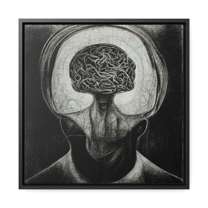 Brain 47, Valentinii, Gallery Canvas Wraps, Square Frame