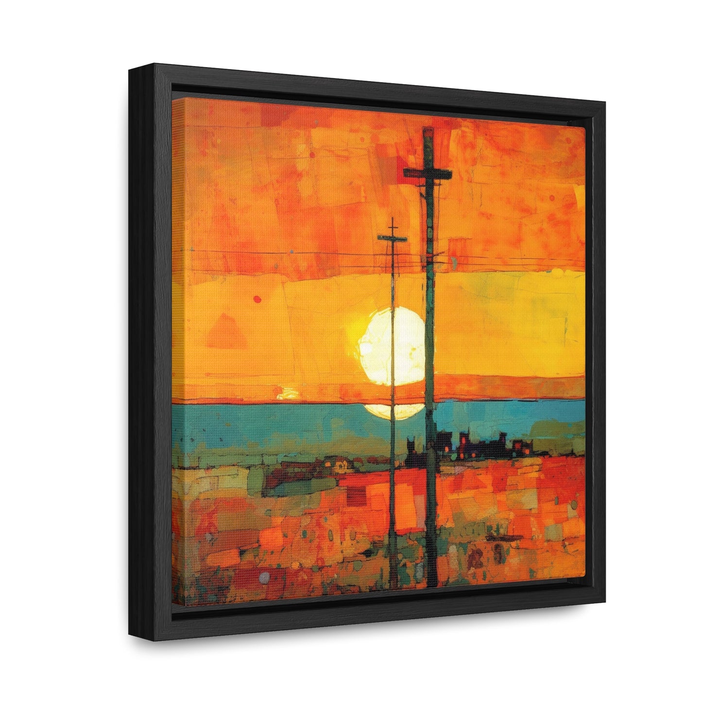 Land of the Sun 67, Valentinii, Gallery Canvas Wraps, Square Frame