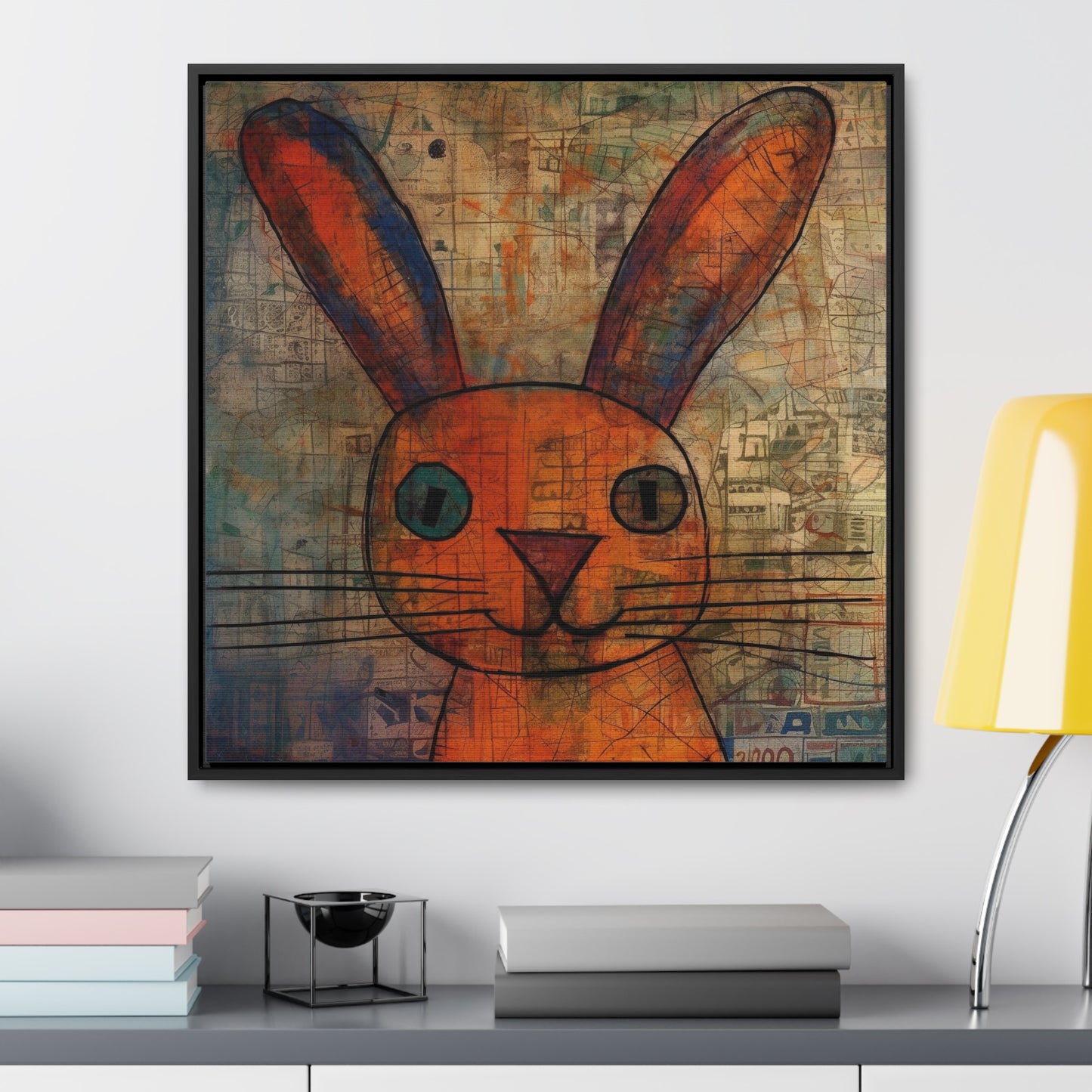 Rabbit 10, Gallery Canvas Wraps, Square Frame