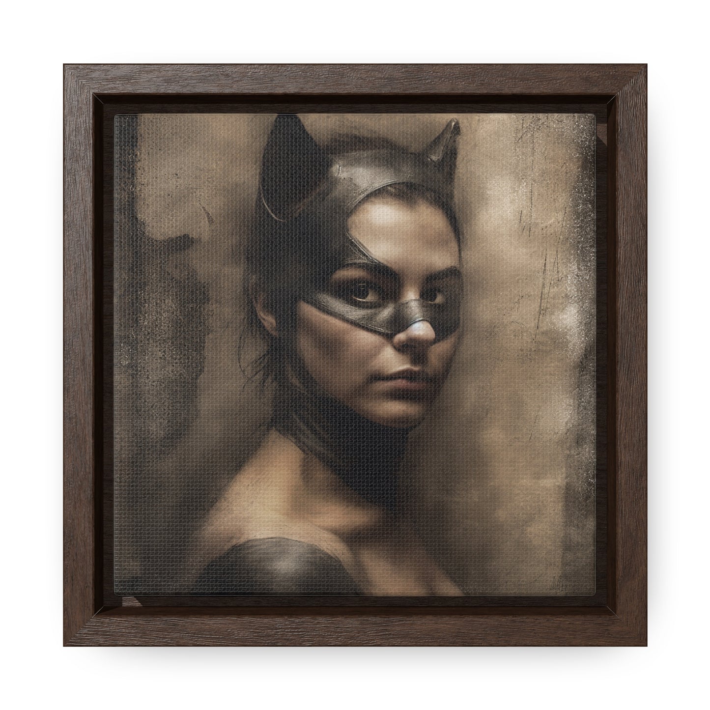 Cat Woman 13, Gallery Canvas Wraps, Square Frame