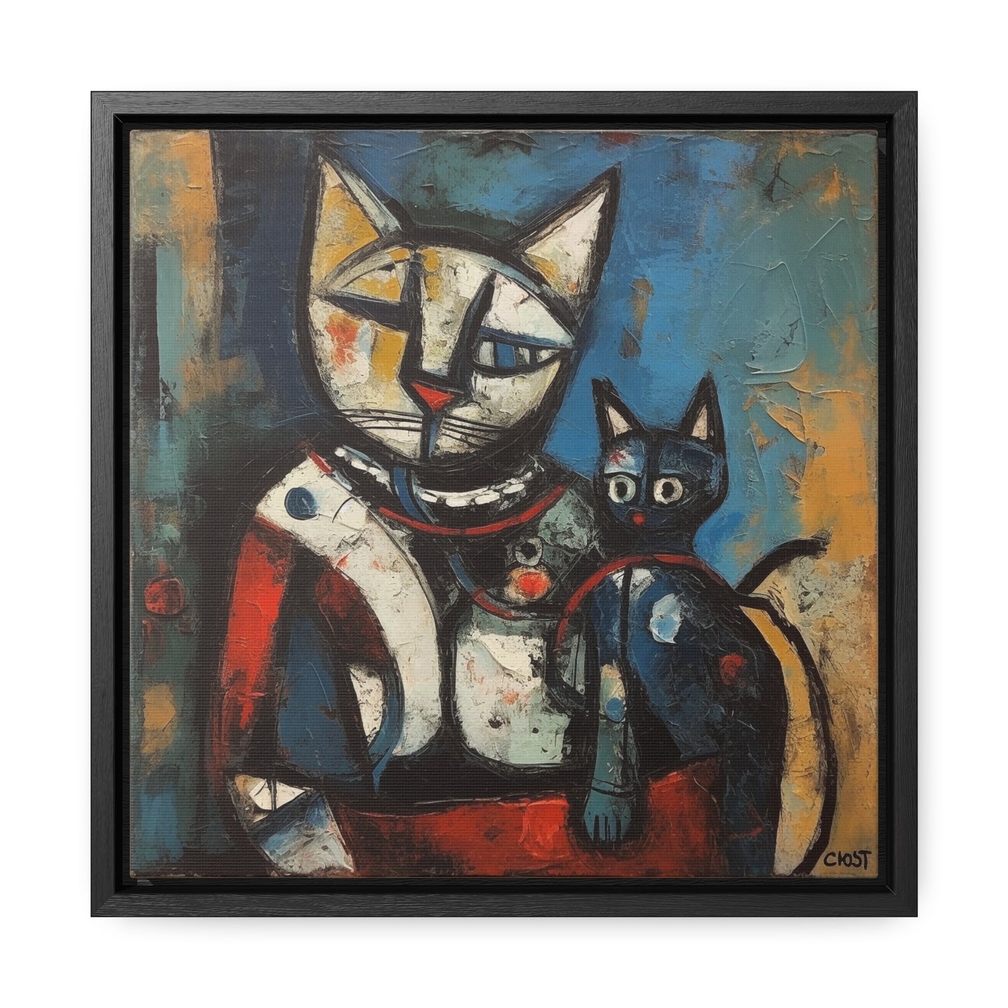 Cat 83, Gallery Canvas Wraps, Square Frame