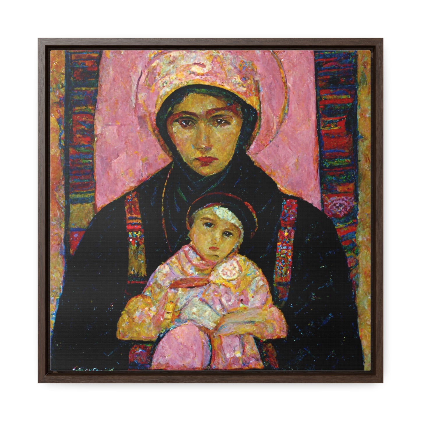 Mary and the Child 6, Valentinii, Gallery Canvas Wraps, Square Frame