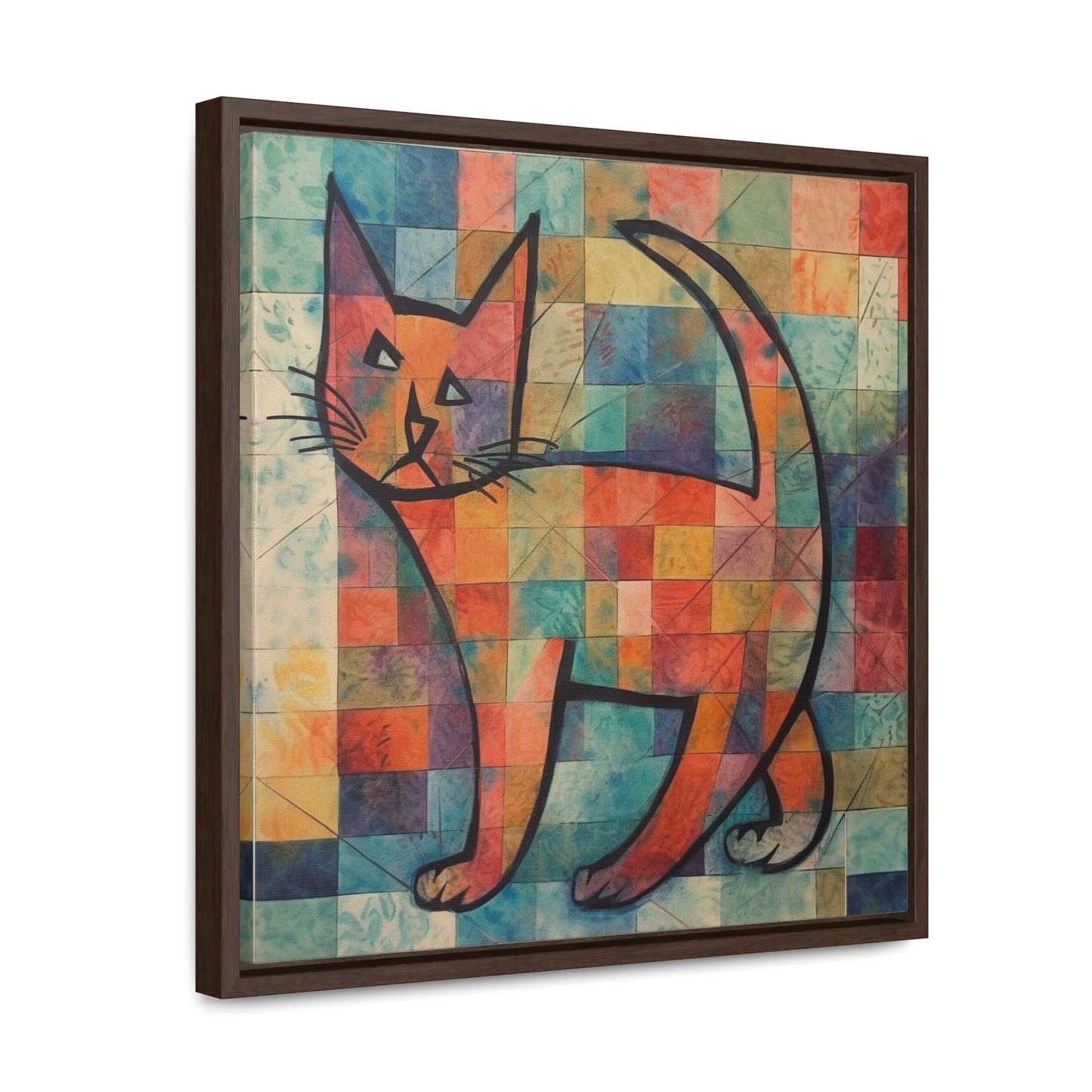 Cat 25, Gallery Canvas Wraps, Square Frame