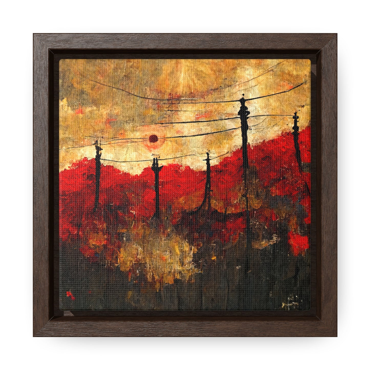 Land of the Sun 24, Valentinii, Gallery Canvas Wraps, Square Frame