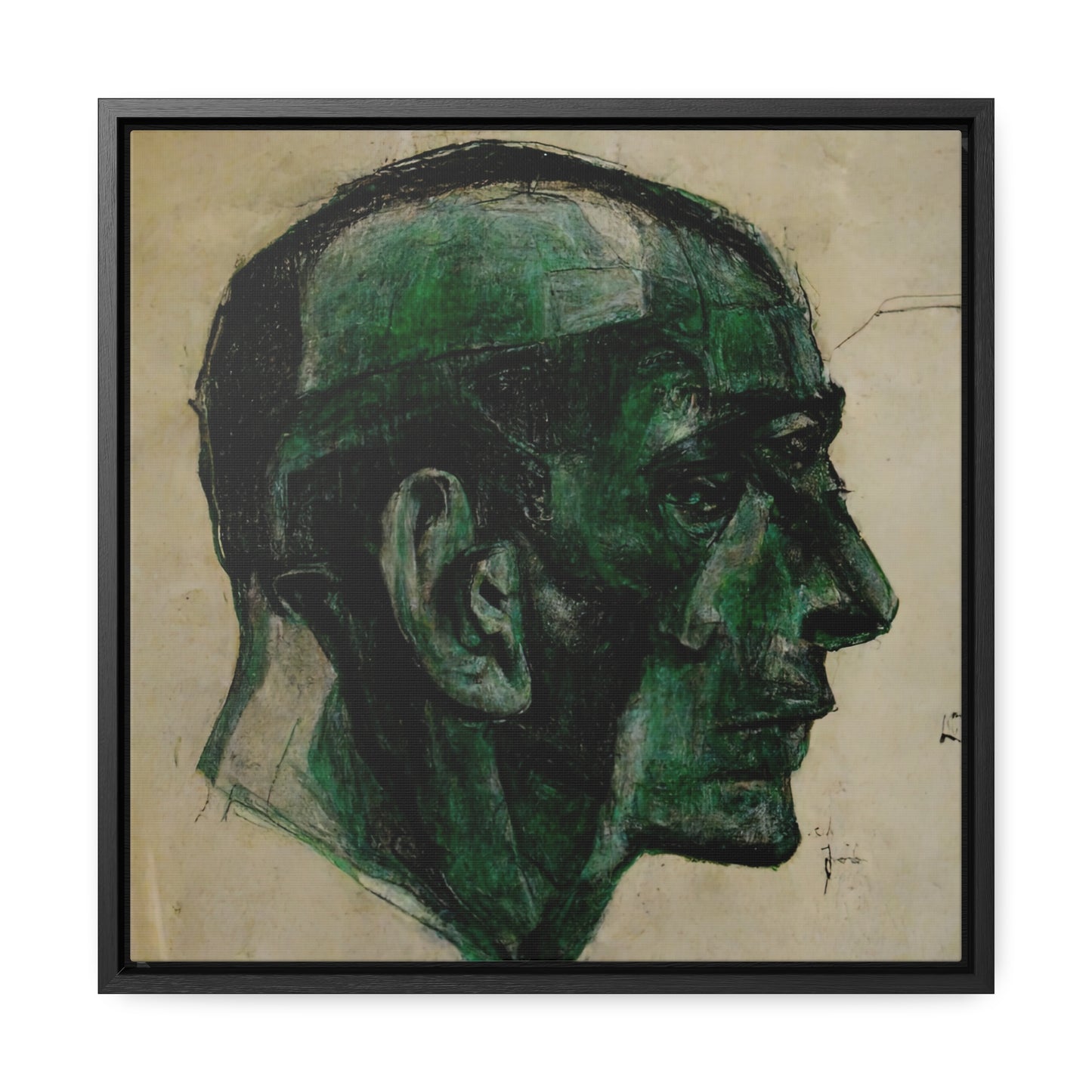 Heads 8, Valentinii, Gallery Canvas Wraps, Square Frame