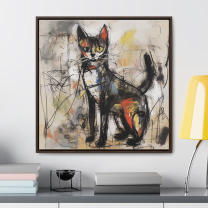 Cat 59, Gallery Canvas Wraps, Square Frame