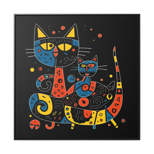 Cat 127, Gallery Canvas Wraps, Square Frame