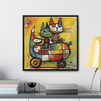 Cat 116, Gallery Canvas Wraps, Square Frame