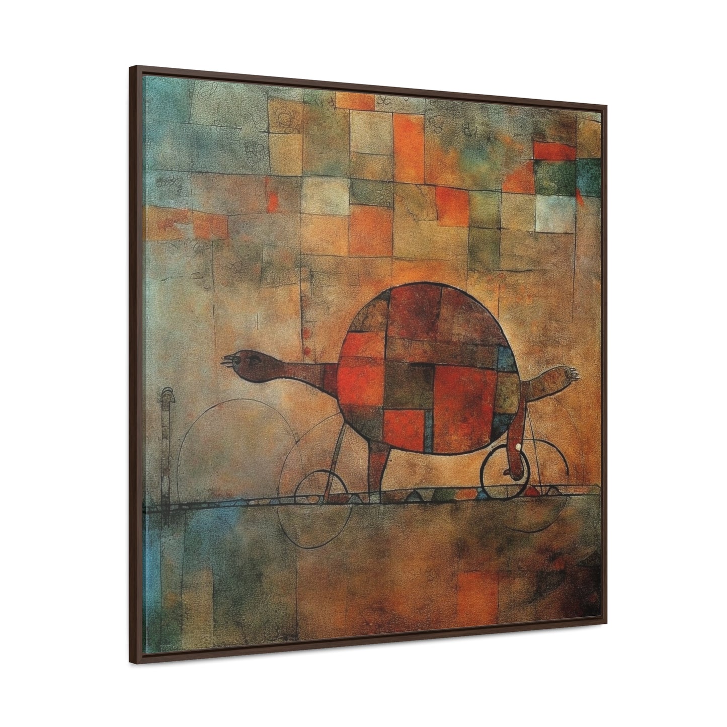 Turtle 11, Gallery Canvas Wraps, Square Frame