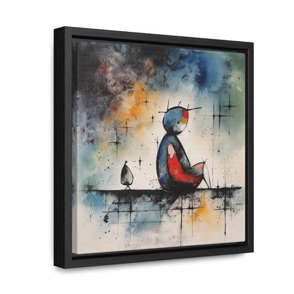 Sad Man 6, Valentinii, Gallery Canvas Wraps, Square Frame