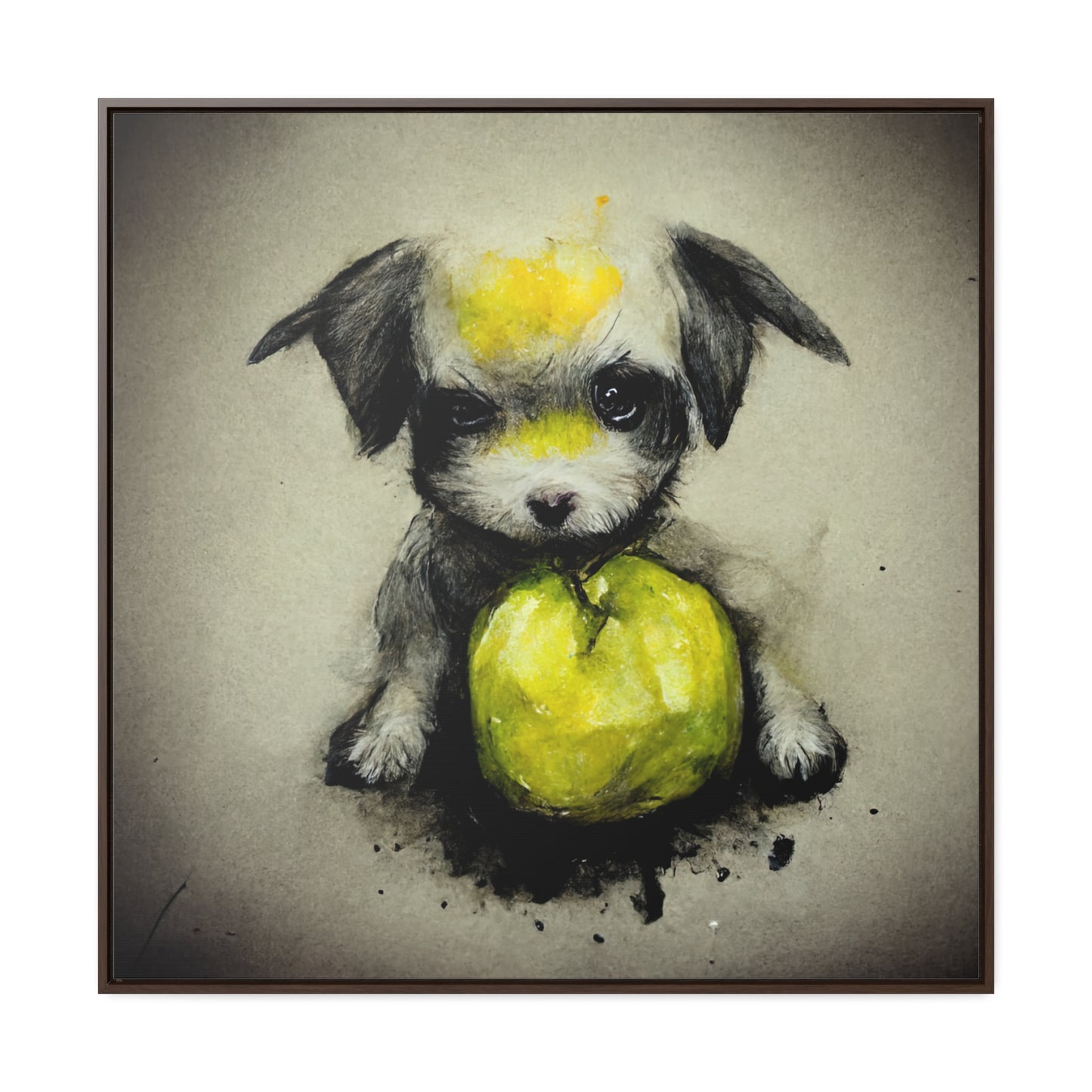 Dogs and Puppies 5, Valentinii, Gallery Canvas Wraps, Square Frame