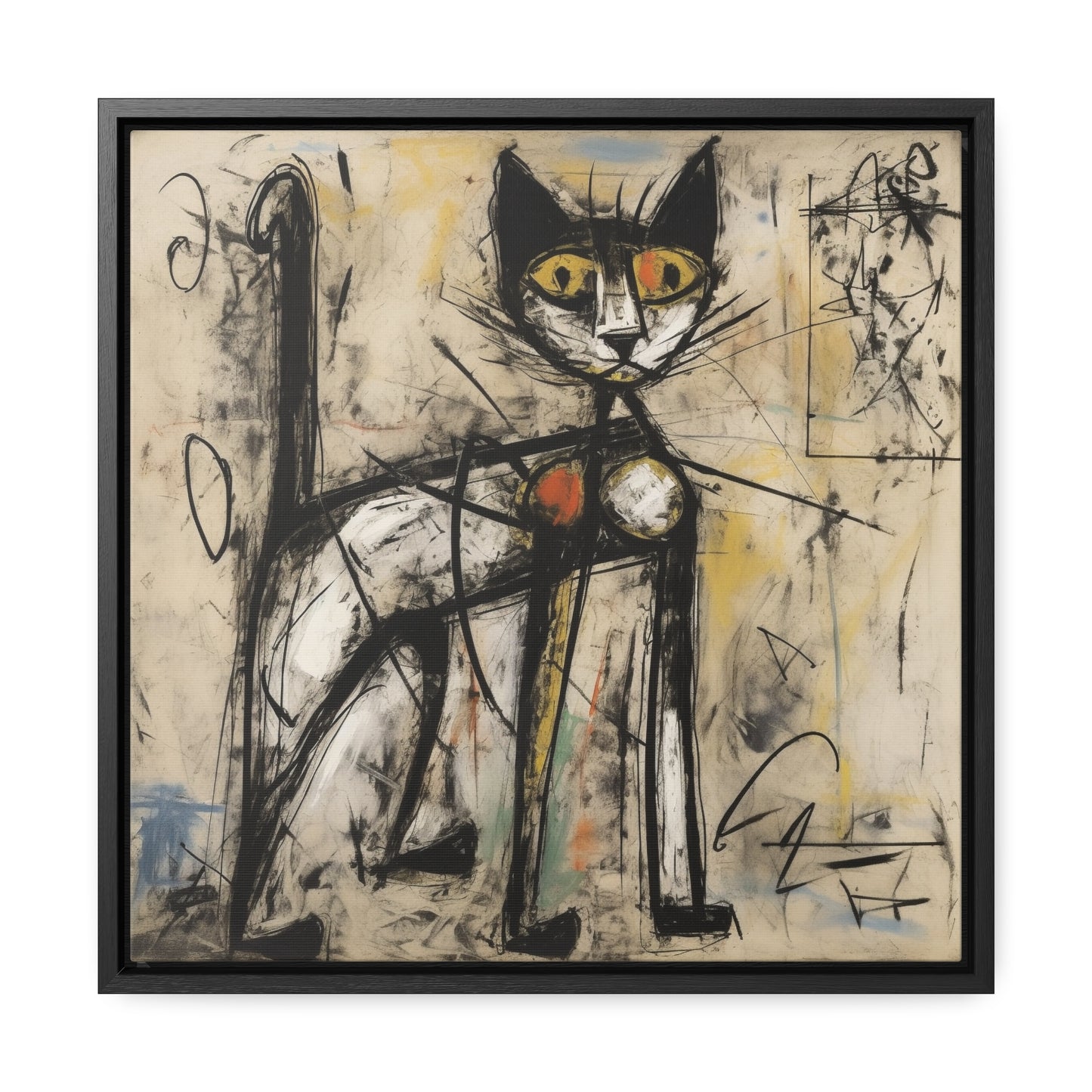 Cat 44, Gallery Canvas Wraps, Square Frame