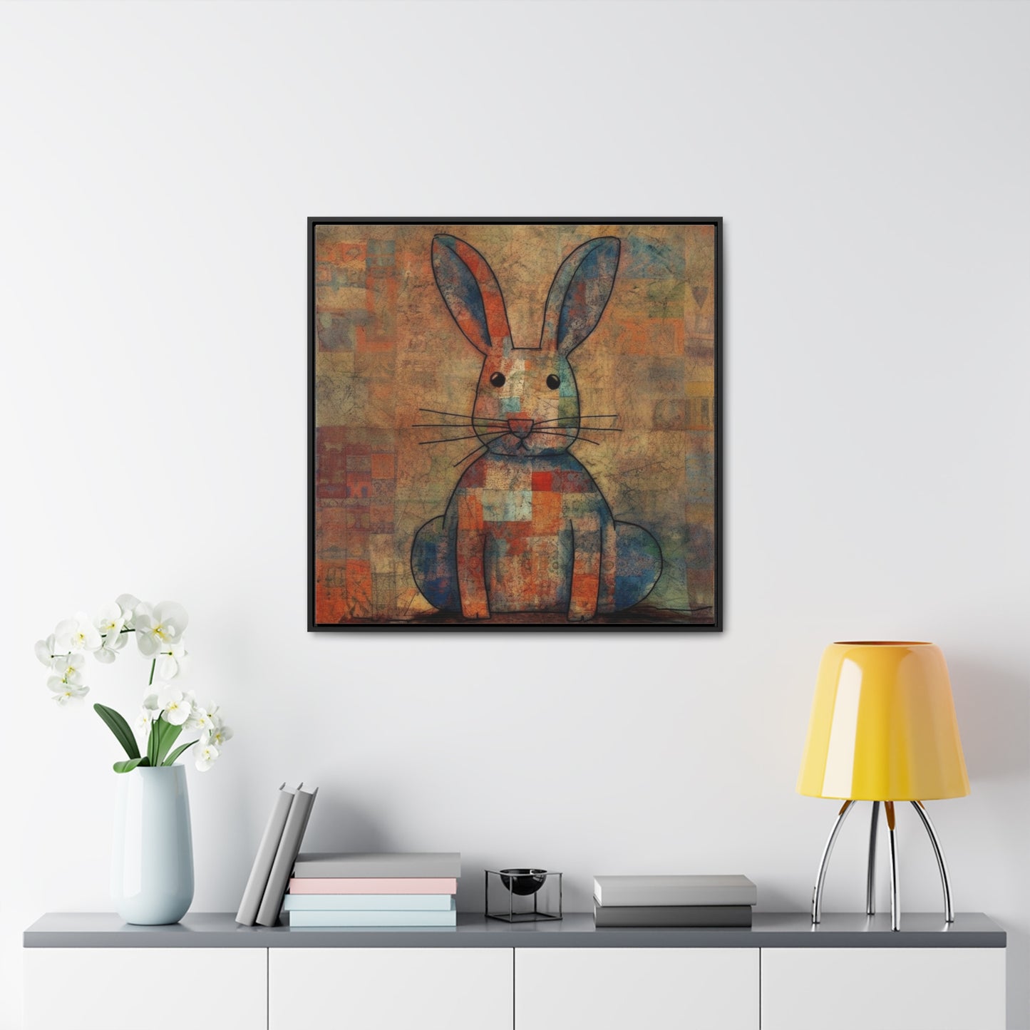 Rabbit 21, Gallery Canvas Wraps, Square Frame