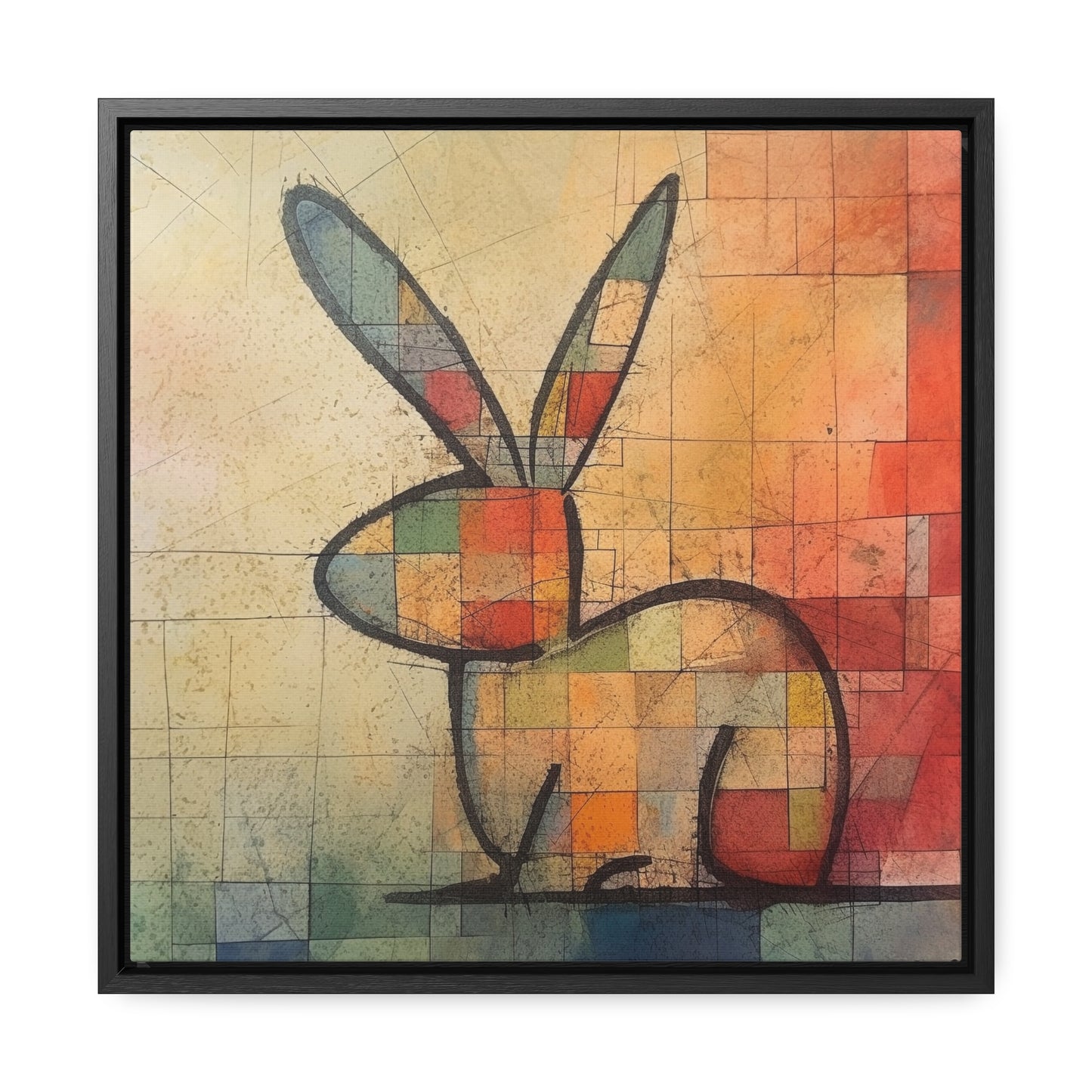 Rabbit 26, Gallery Canvas Wraps, Square Frame