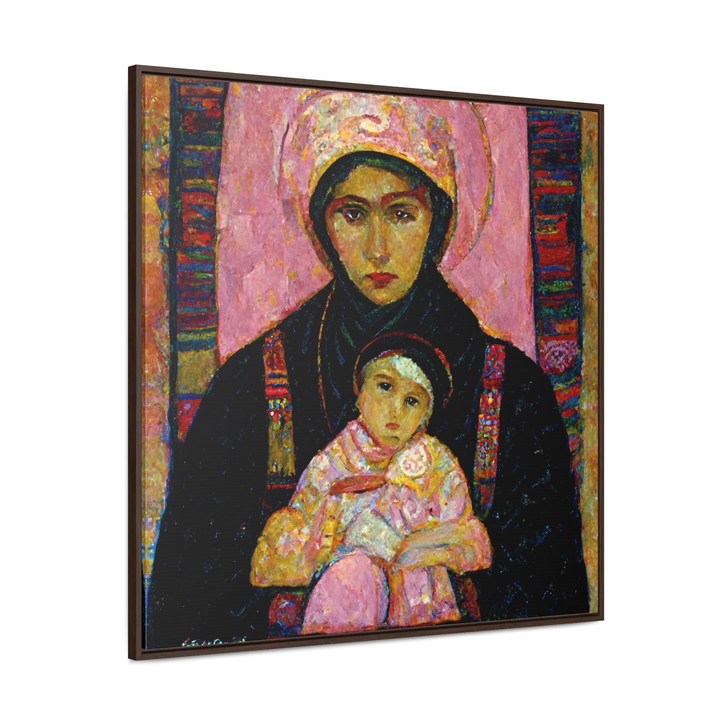 Mary and the Child 6, Valentinii, Gallery Canvas Wraps, Square Frame