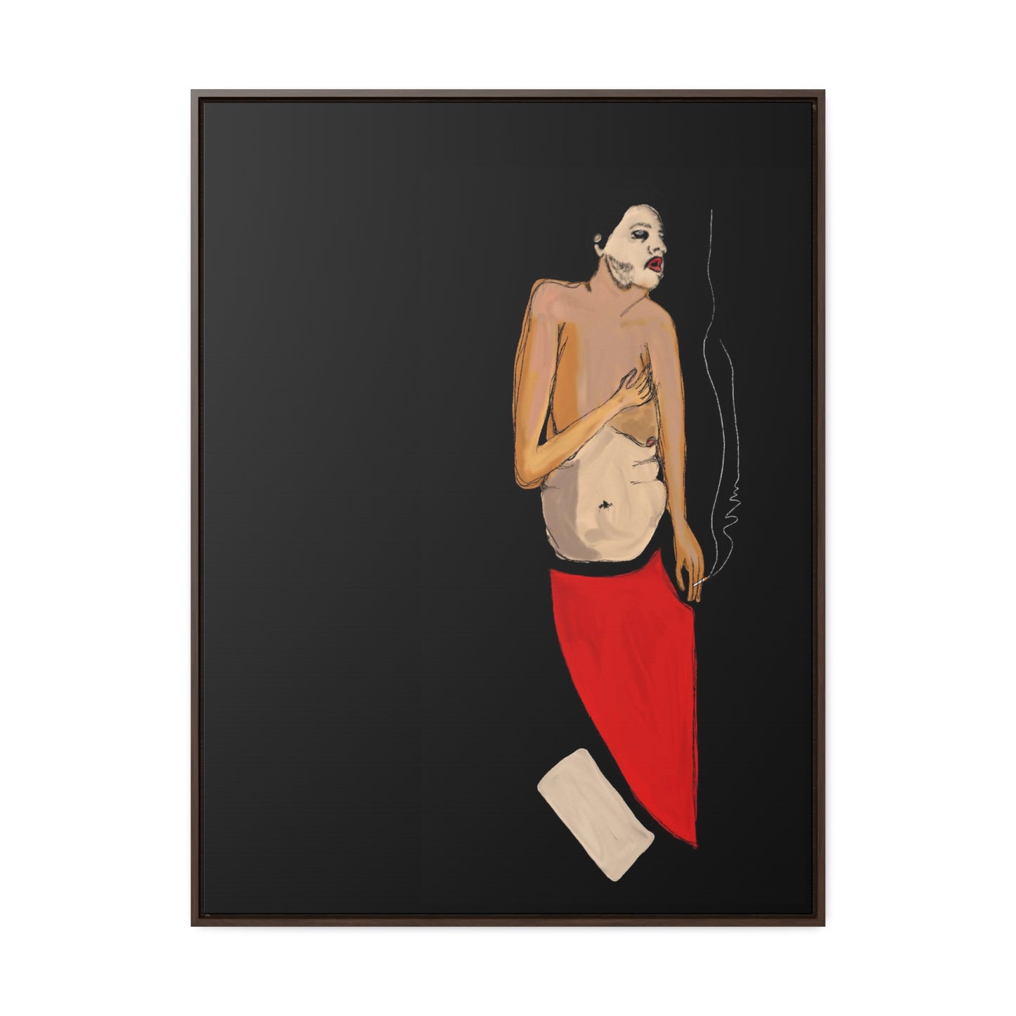 A Depressive Aladdin, Original Eduard Pavel, Gallery Canvas Wraps, Vertical Frame