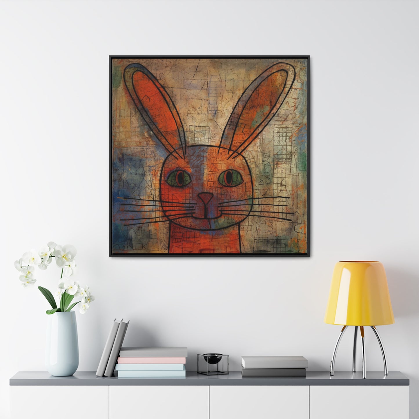 Rabbit 2, Gallery Canvas Wraps, Square Frame