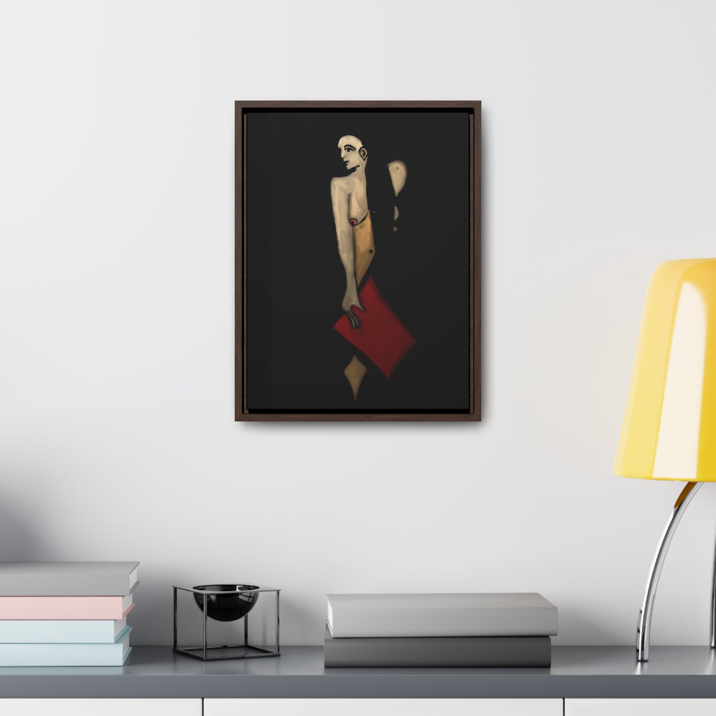 The Shadow Woman, Original Eduard Pavel, Gallery Canvas Wraps, Vertical Frame