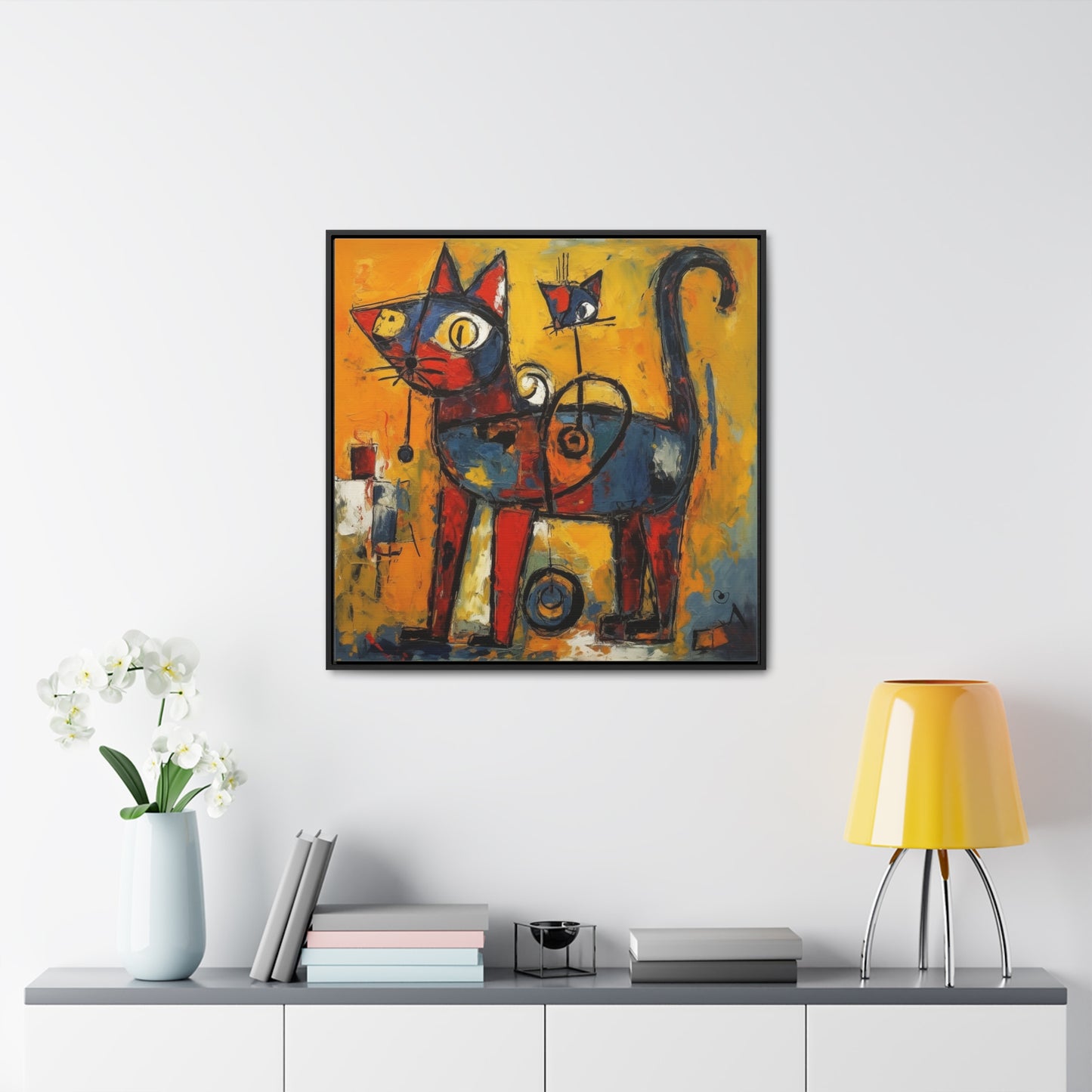 Cat 97, Gallery Canvas Wraps, Square Frame