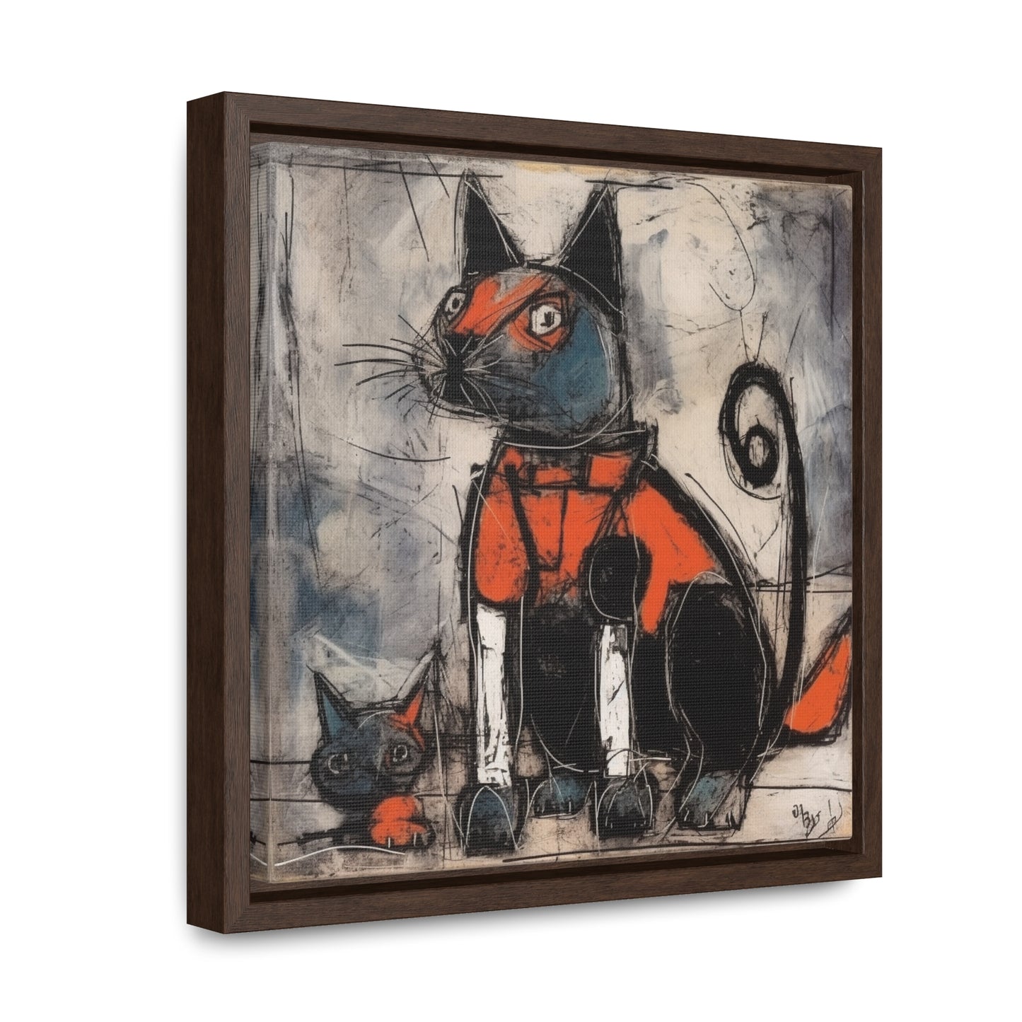 Cat 36, Gallery Canvas Wraps, Square Frame