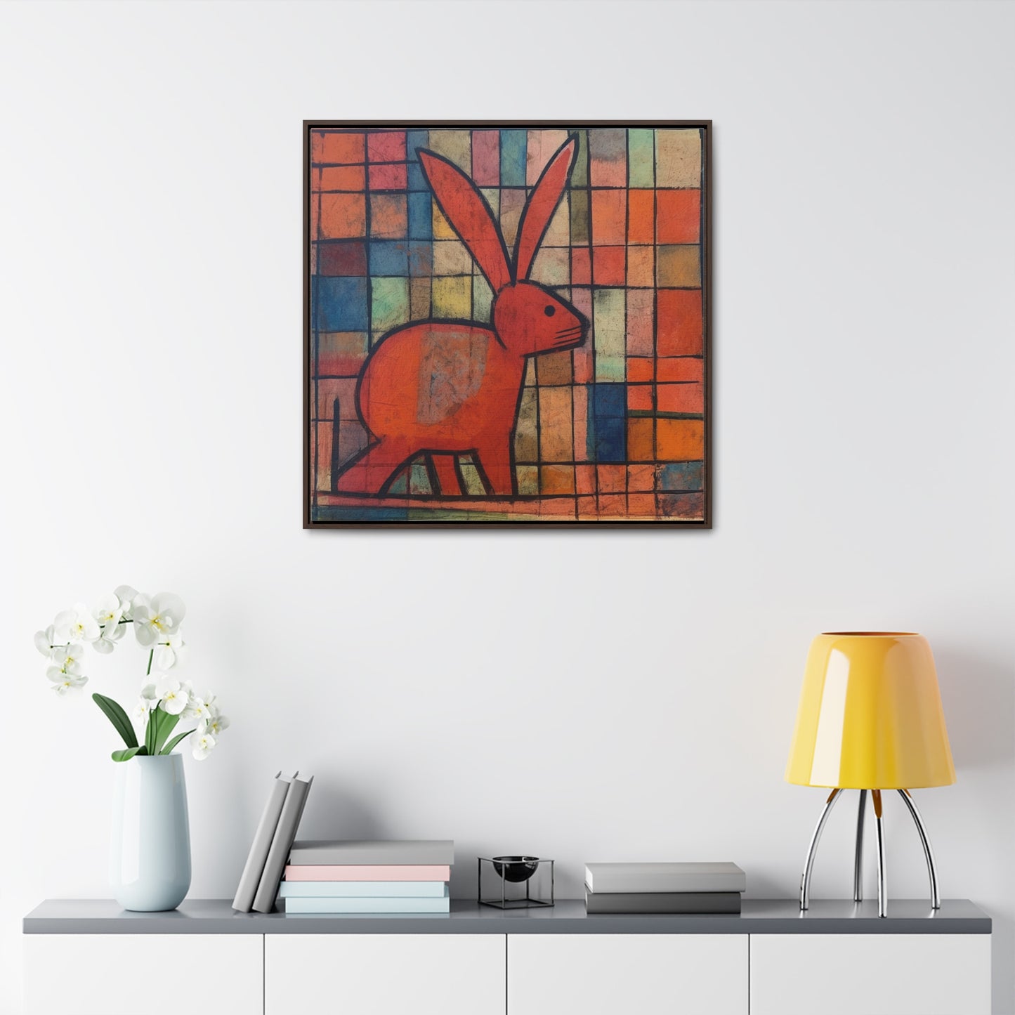 Rabbit 30, Gallery Canvas Wraps, Square Frame