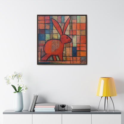 Rabbit 30, Gallery Canvas Wraps, Square Frame