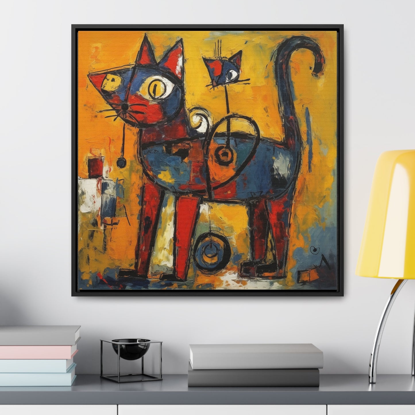 Cat 97, Gallery Canvas Wraps, Square Frame