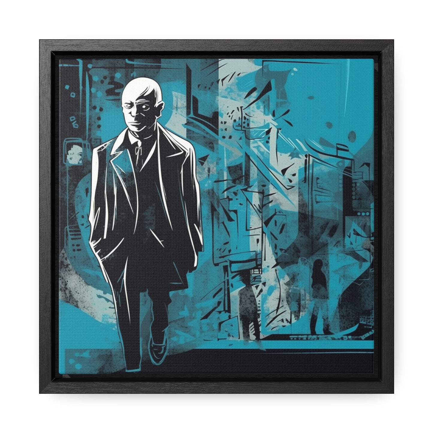 Sad Man 14, Valentinii, Gallery Canvas Wraps, Square Frame