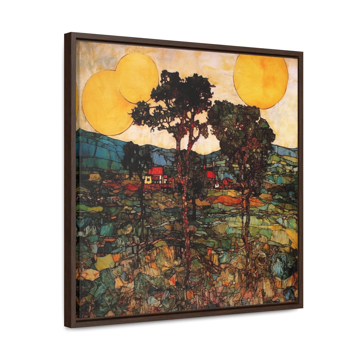 Land of the Sun 42, Valentinii, Gallery Canvas Wraps, Square Frame