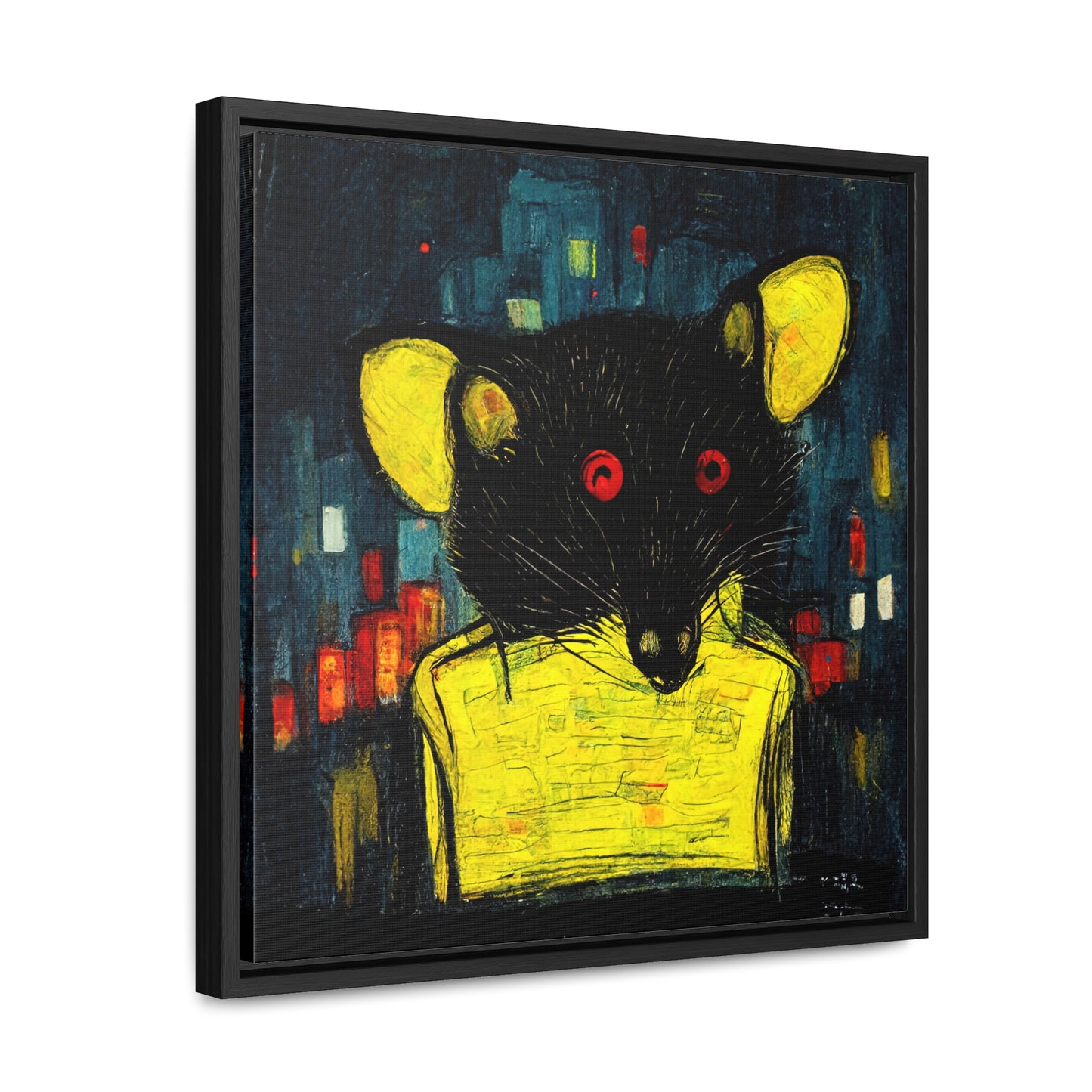 Urban Rat 7, Valentinii, Gallery Canvas Wraps, Square Frame