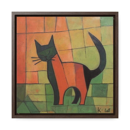 Cat 21, Gallery Canvas Wraps, Square Frame