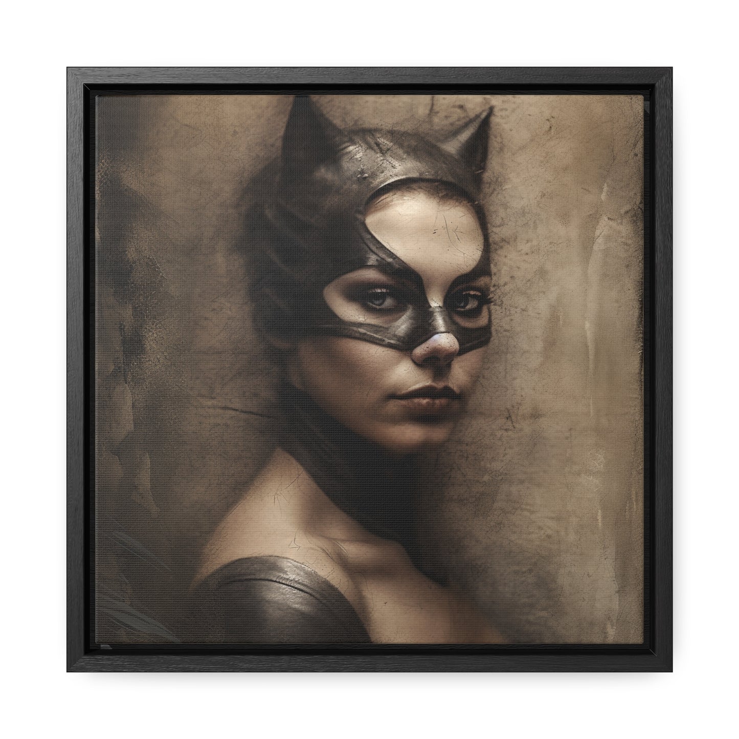 Cat Woman 18, Gallery Canvas Wraps, Square Frame